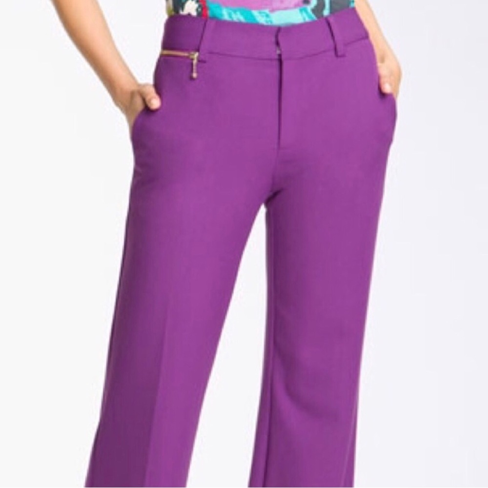 Nanette Lepore Purple Canoodle Pants Size 2